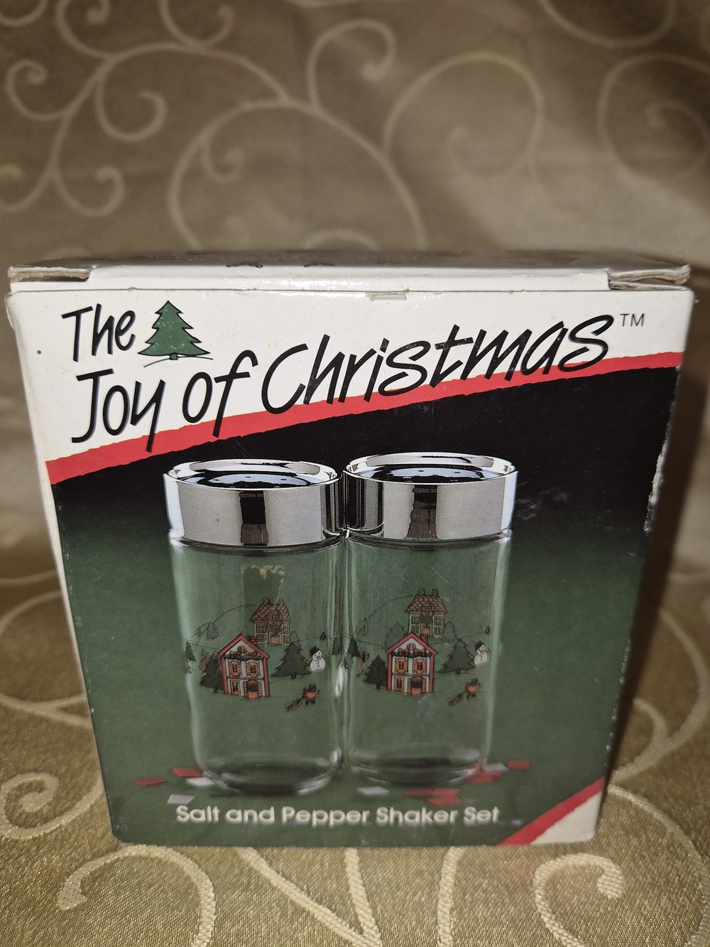 The Joy of Christmas Salt and Pepper Shaker Set - Green